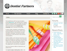 Tablet Screenshot of dentistpartners.net